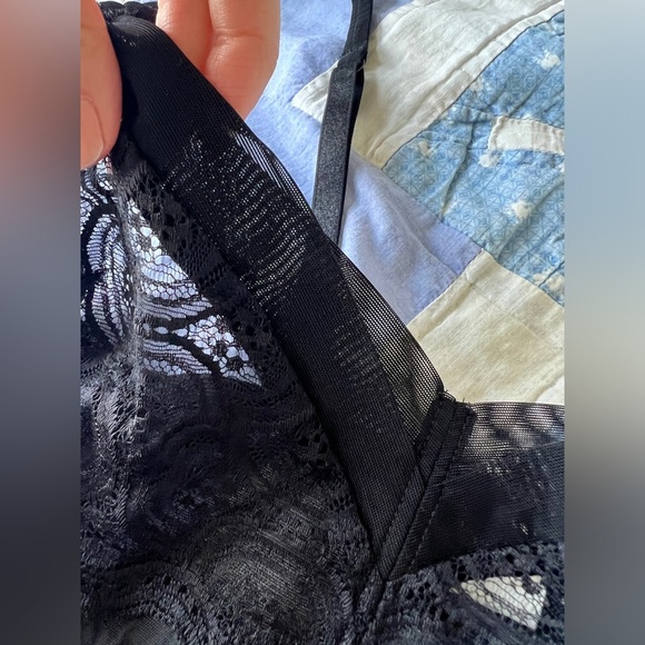 Studio LaPerla Womens Black Sheer Lace Camisole Lingerie Feminine Goth 2 - Picture 4 of 11